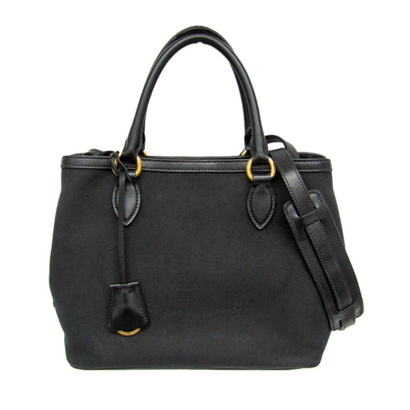 PRADA Black Leather Shoulder Bag - Picture 1 of 15